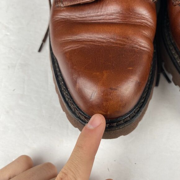 Men's Sebago Drysides Waterproof Lace up Brown Leather Oxford Shoes Size 8M - Picture 10 of 16